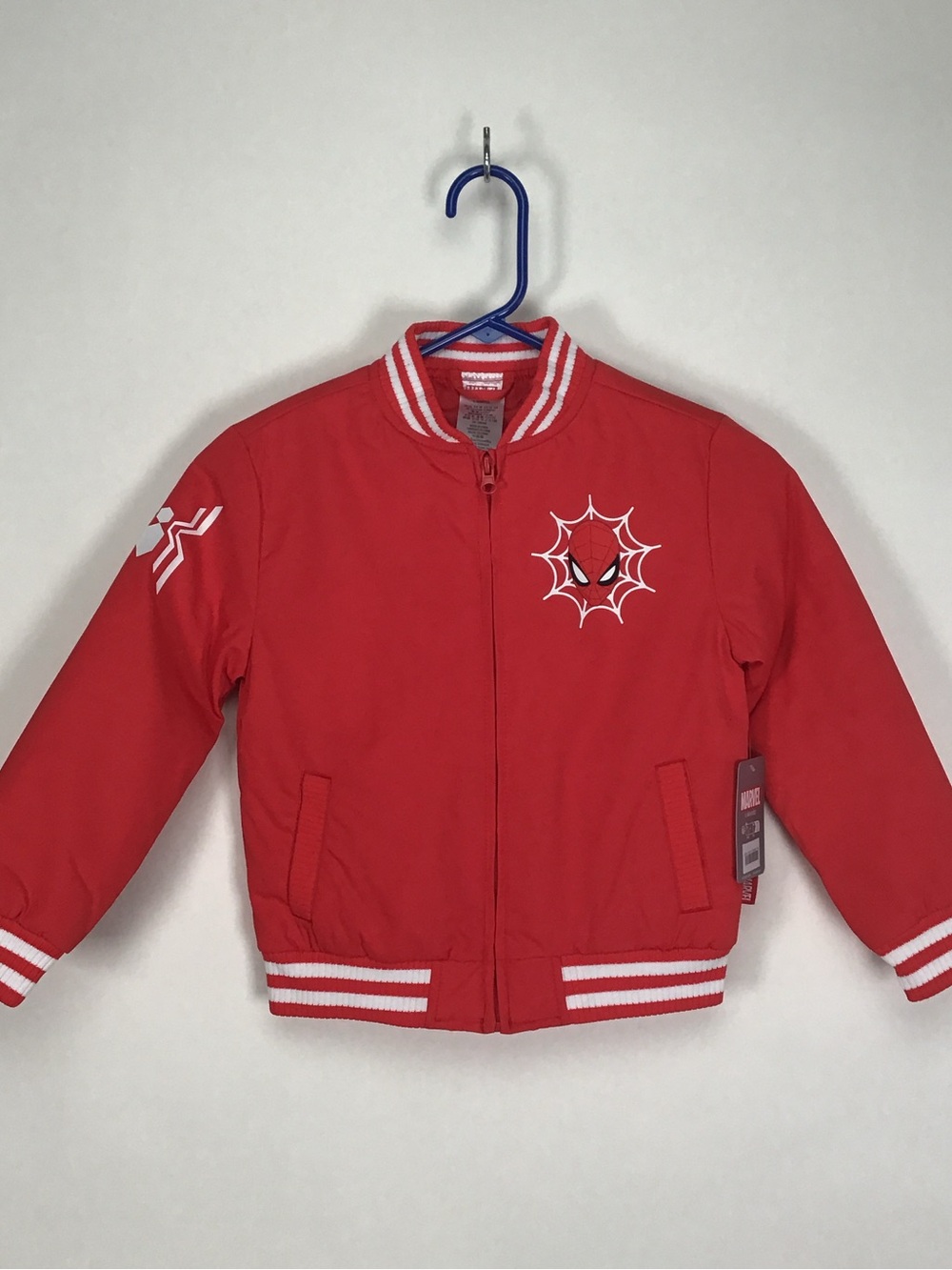 NWT Disney Marvel Spider-man boys long sleeve full zip jacket 5/6